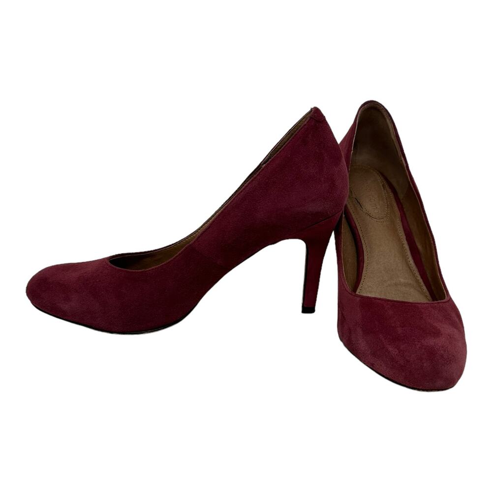 Corso Como lush red/plum red suede pump heel shoes size 6.5 M - Picture 12 of 12